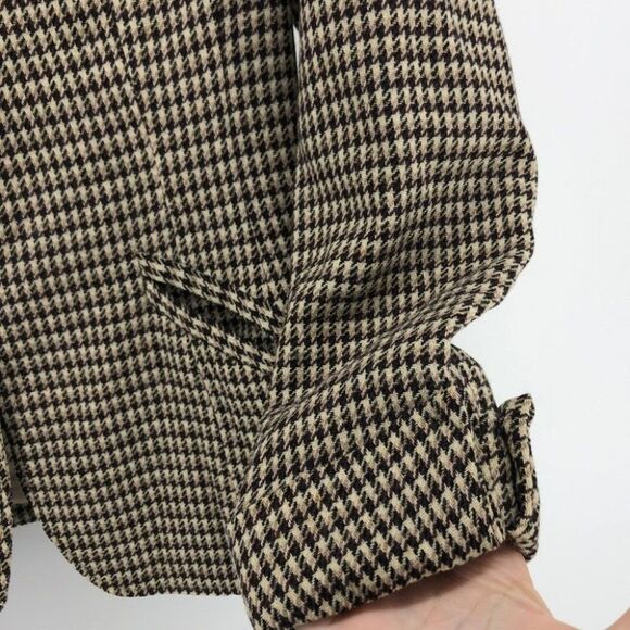 ❤ - Rosenblum Vintage Brown Houndstooth Blazer - Picture 4 of 12